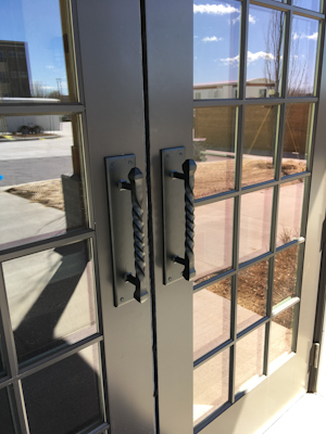 Large Twisted Pillar Door Handles